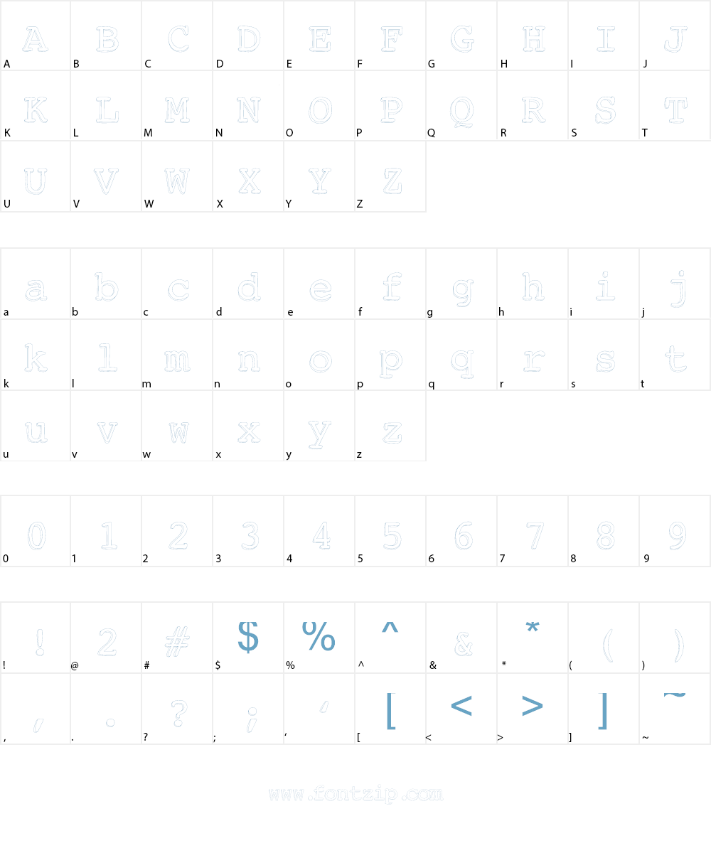 Chickfactor Font Character